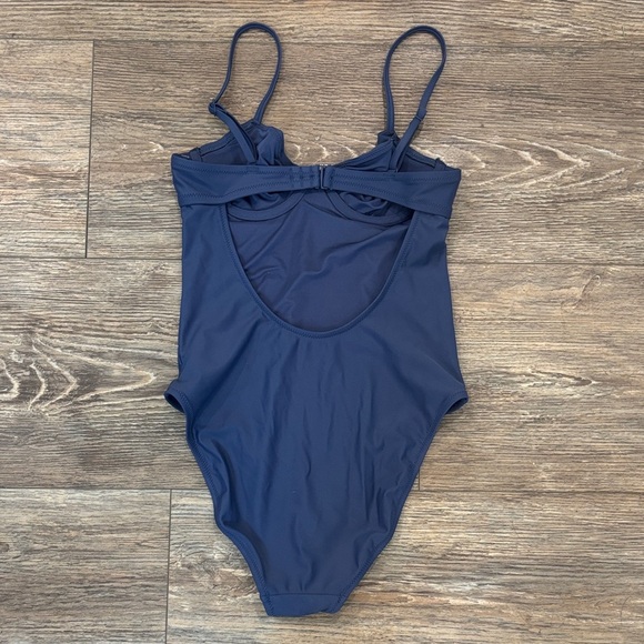 Aerie Underwire One Piece Swimsuit Navy Women's Size XS NWOT - Picture 4 of 7